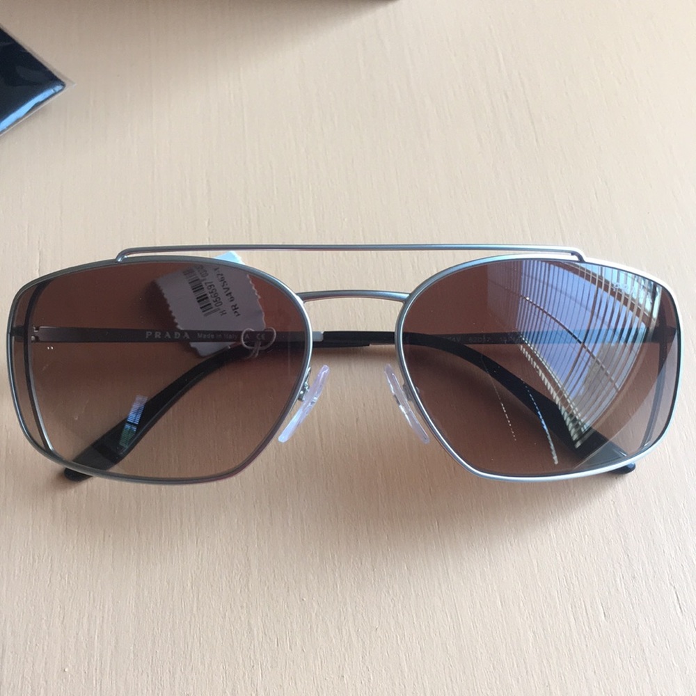New Prada Catwalk 62mm Rectangular Sunglasses